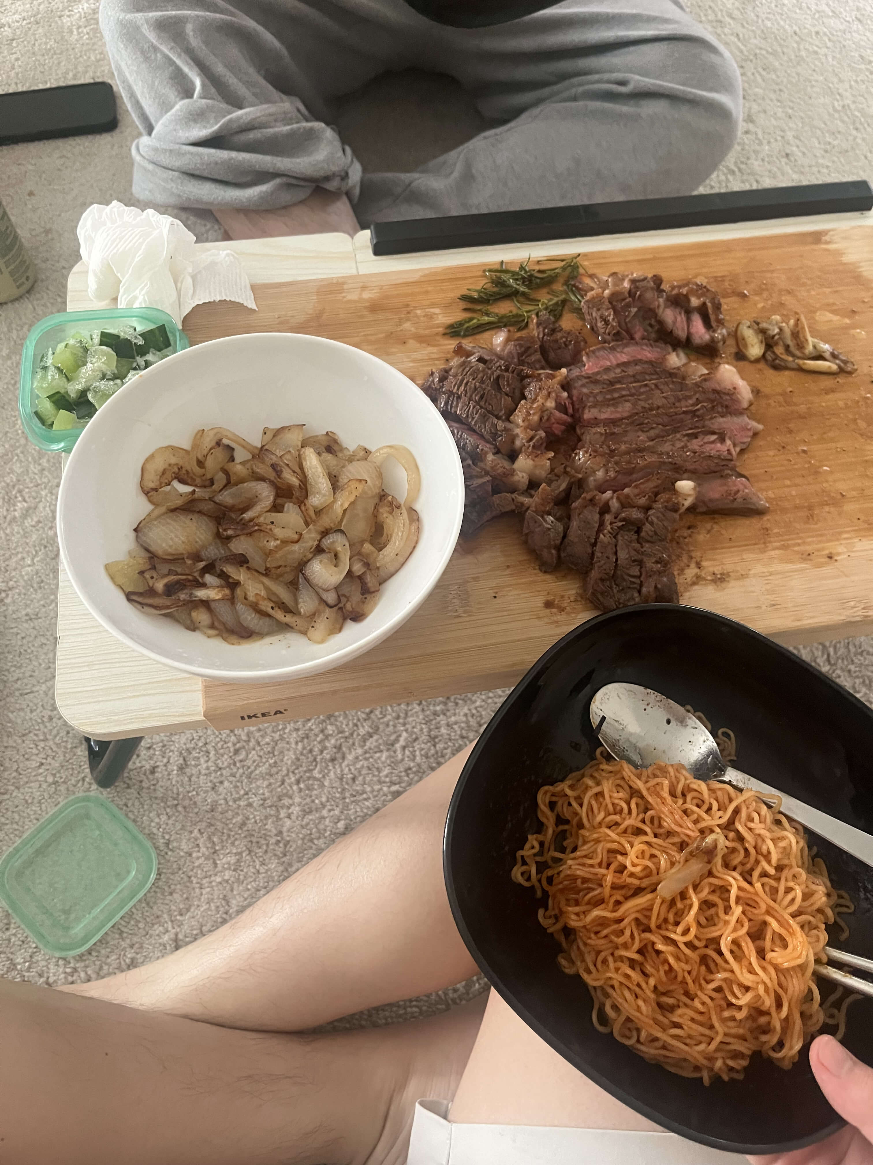 Ribeye Steak + Bibimyeon